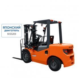 Бензиновый погрузчик CPQD30-RC1K2 с японским двигателем, свободным подъемом и боковым смещением вил